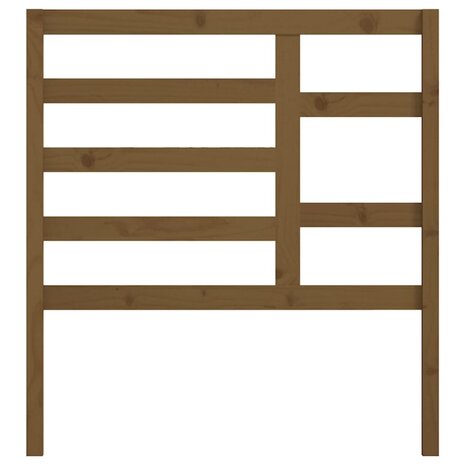 Hoofdbord 106x4x104 cm massief grenenhout honingbruin 4