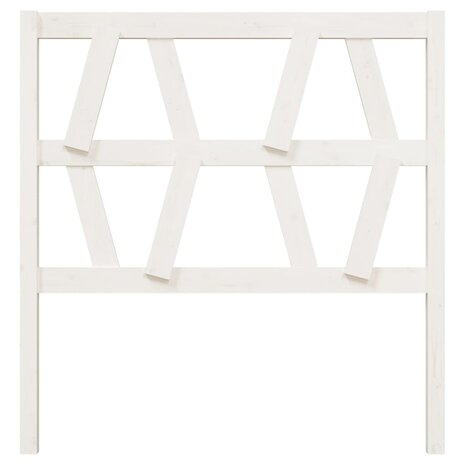 Hoofdbord 96x4x100 cm massief grenenhout wit 3