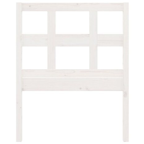 Hoofdbord 95,5x4x100 cm massief grenenhout wit 4