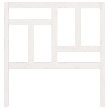 Hoofdbord 95,5x4x100 cm massief grenenhout wit 3