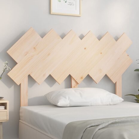 Hoofdbord 122,5x3x80,5 cm massief grenenhout 1