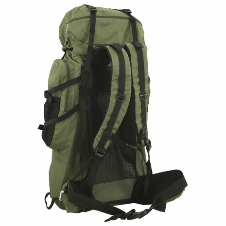 Wandelrugzak 100 L oxford stof legergroen 3