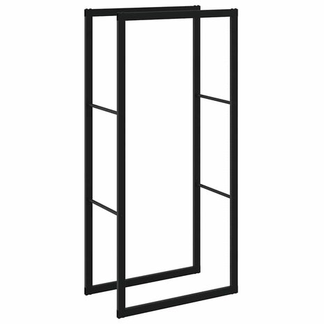 Haardhoutrek 55x30x116 cm staal zwart 7