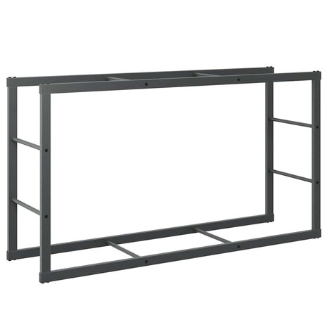Haardhoutrek 110x30x61 cm staal zwart 2