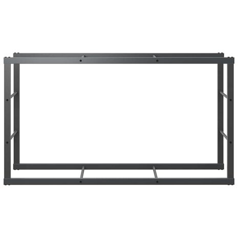 Haardhoutrek 110x30x61 cm staal zwart 5