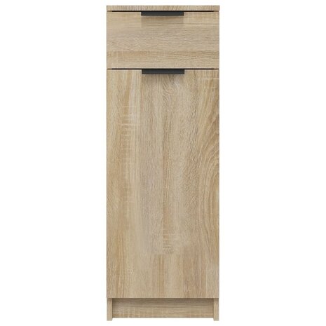 Badkamerkast 32x34x90 cm bewerkt hout sonoma eikenkleurig 6