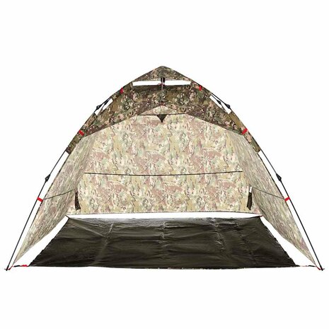 Tent 4-persoons snelontgrendeling camouflage 6