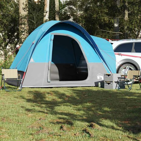 Autotent 4-persoons waterdicht blauw 4