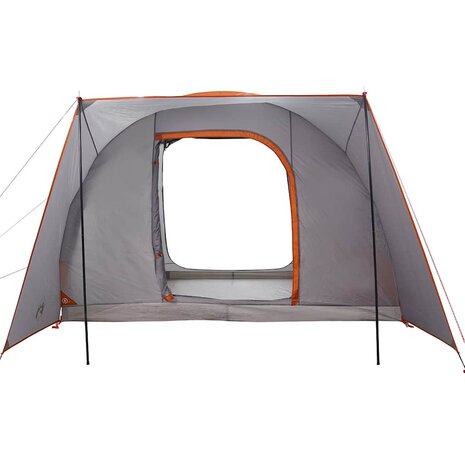 Autotent 2-persoons waterdicht grijs en oranje 7