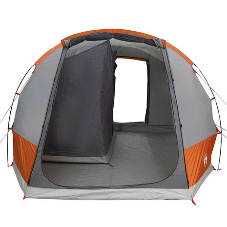 Autotent 2-persoons waterdicht grijs en oranje 5