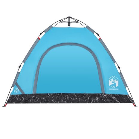 Tent 3-persoons snelontgrendeling blauw 7