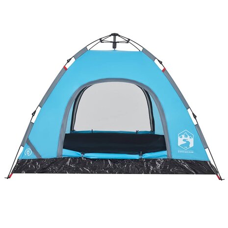 Tent 3-persoons snelontgrendeling blauw 8
