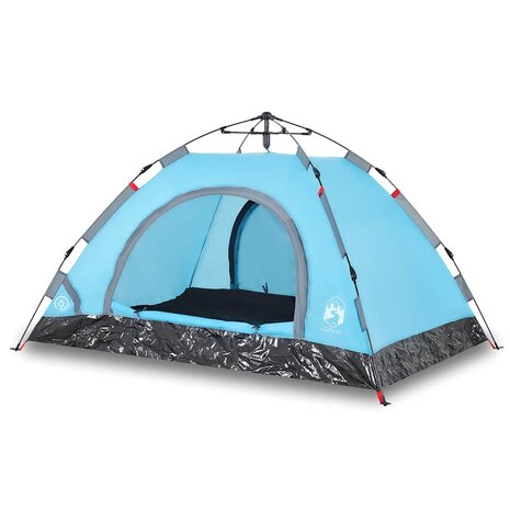 Tent 4-persoons snelontgrendeling blauw 2