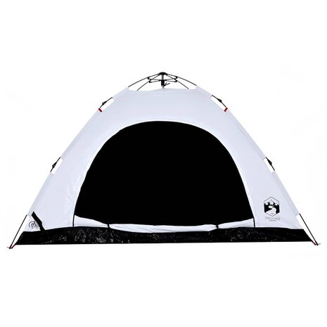 Tent 5-persoons snelontgrendeling verduisterende stof wit 7