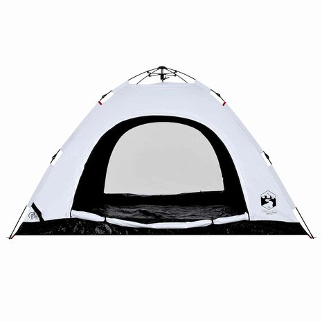 Tent 5-persoons snelontgrendeling verduisterende stof wit 8