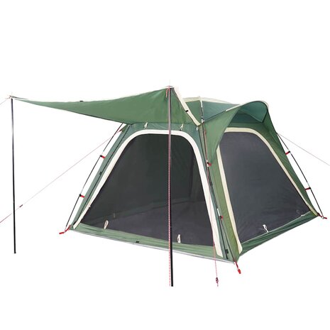 Tent 4-persoons waterdicht snelontgrendeling groen 4