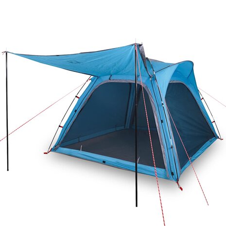 Tent 4-persoons waterdicht snelontgrendeling blauw 2
