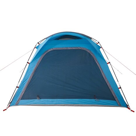 Tent 4-persoons waterdicht snelontgrendeling blauw 9