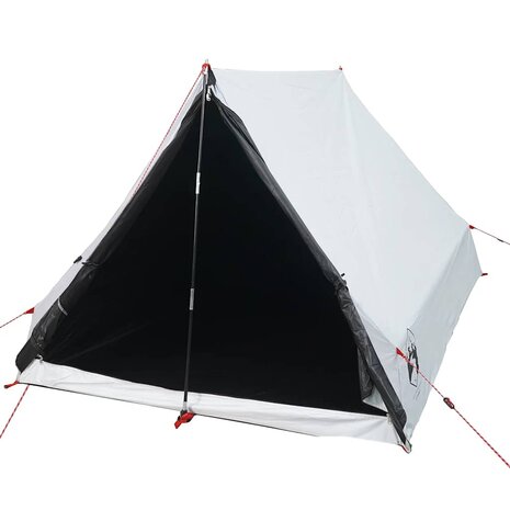 Tent A-frame 2-persoons waterdicht verduisterend stof wit 3
