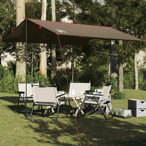 Kampeerluifel waterdicht 306x306 cm bruin 1