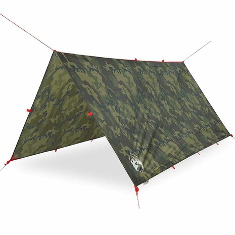 Kampeerluifel waterdicht 306x306 cm camouflage 2