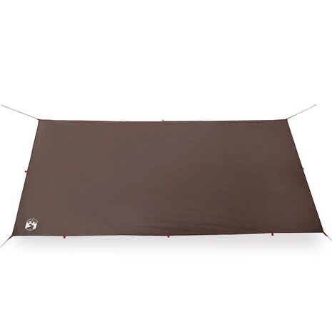 Kampeerluifel waterdicht 406x306 cm bruin 5