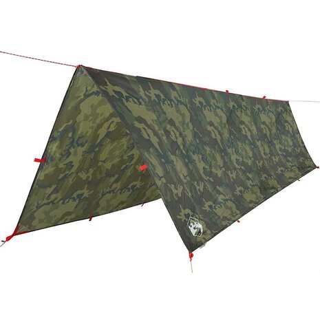 Kampeerluifel waterdicht 506x306 cm camouflage 2