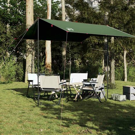 Kampeerluifel waterdicht 300x294 cm groen 1