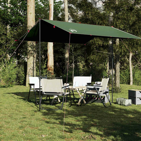 Kampeerluifel waterdicht 300x294 cm groen 1
