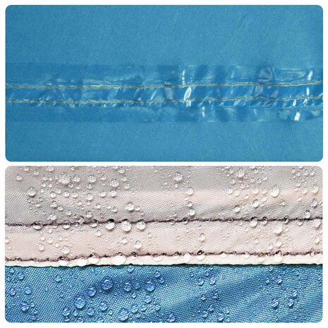 Kampeerluifel waterdicht 360x294 cm blauw 8