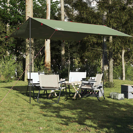 Kampeerluifel waterdicht 360x294 cm groen 3
