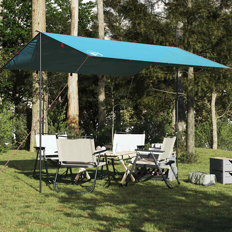 Kampeerluifel waterdicht 360x294 cm blauw 1