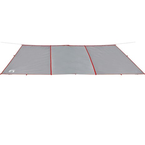 Kampeerluifel waterdicht 420x440 cm grijs en oranje 4