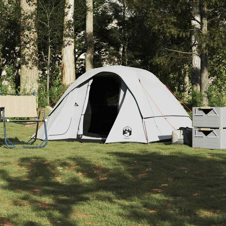 Kampeertentcabine 4-persoons verduisterende stof wit waterdicht 1