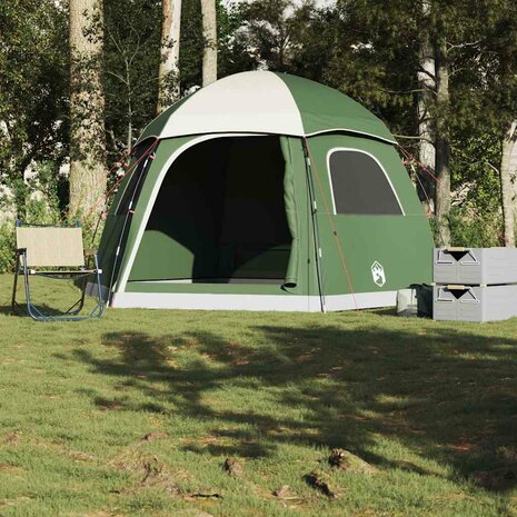 Familietent iglo 6-persoons groen waterdicht 1