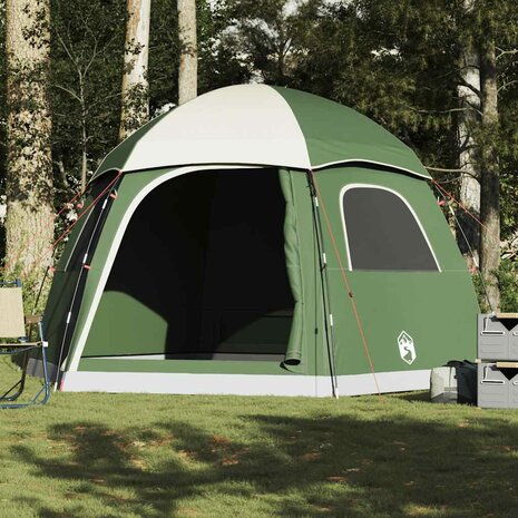 Familietent iglo 6-persoons groen waterdicht 4