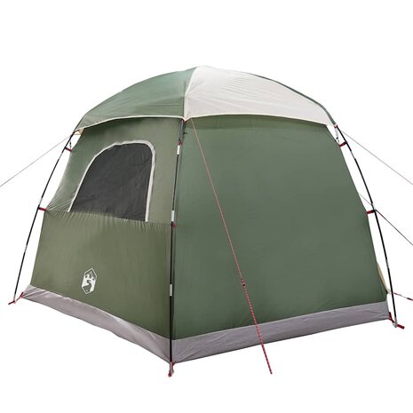 Familietent iglo 6-persoons groen waterdicht 7