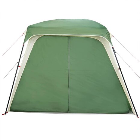 Kampeertent met verandakoepel 5-persoons waterdicht groen 6