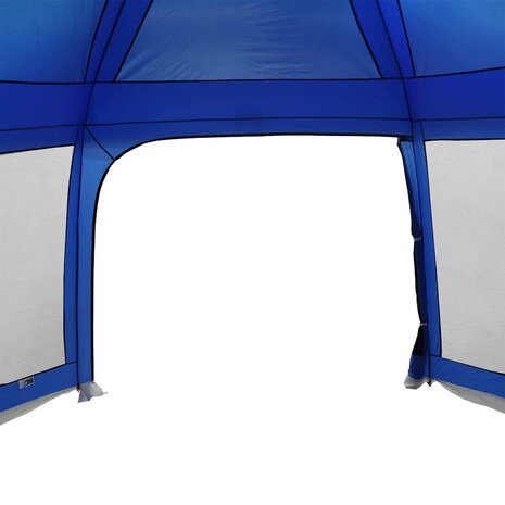 Zwembadtent afneembare buitentent gaaswanden azuurblauw 8