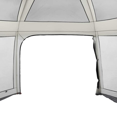 Zwembadtent met uitneembare buiten- gaaswanden 512x458 cm grijs 8
