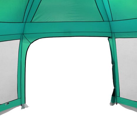 Zwembadtent uitneembare buiten- gaaswanden 618x532 cm zeegroen 8