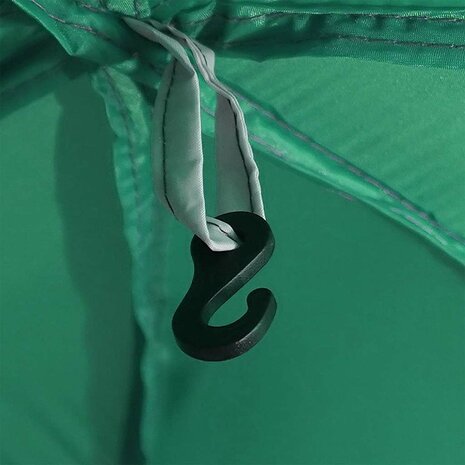 Zwembadtent uitneembare buiten- gaaswanden 612x612 cm zeegroen 9