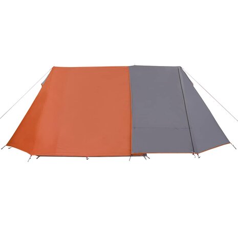 Tent 3-persoons waterdicht grijs en oranje 8
