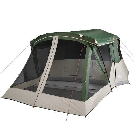 Tent met luifel 4-persoons waterdicht groen 5