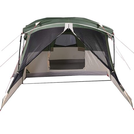 Tent met luifel 4-persoons waterdicht groen 7