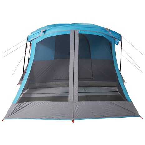 Tent met luifel 4-persoons waterdicht blauw 6