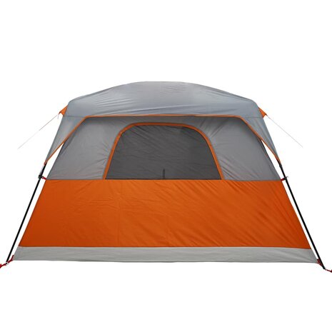 Tent 4-persoons waterdicht oranje 8