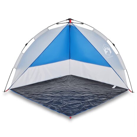 Strandtent waterdicht snelontgrendeling azuurblauw 2