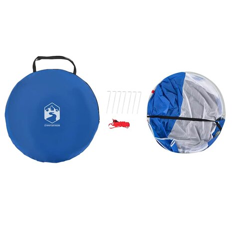 Strandtent 2-persoons pop-up waterdicht azuurblauw 9