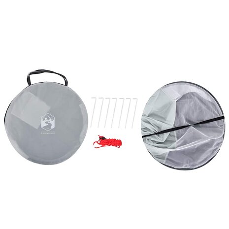 Strandtent 2-persoons pop-up waterdicht grijs 9